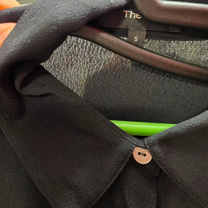 [SOLD OUT] 7/49 Theory 띠어리 블랙 롱 셔츠 원피스
