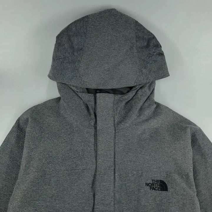 [BUNJANG] The North Face Deep Gray Black Two-Way Zipper Ski/Snowboard Jacket / 노스페이스 JP 딥그레이 블랙 배색 로고 투웨이지퍼 스키복 보드복 후드
