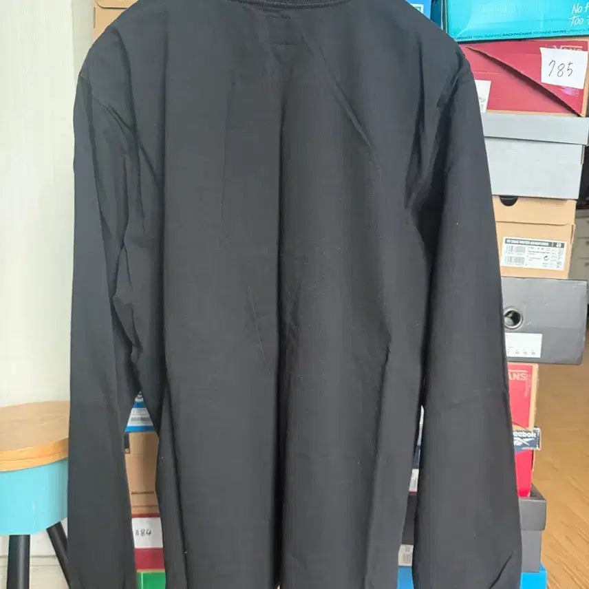 [BUNJANG] Stussy Embroidered Logo Long Sleeve T-shirt / [XL]스투시 자수로고 롱슬리브 블랙 먹색