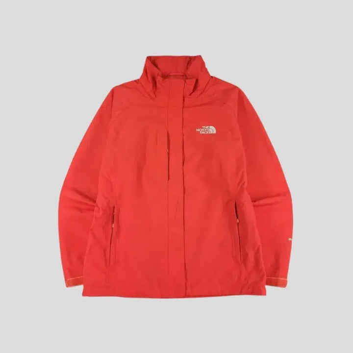 [BUNJANG] The North Face Gloria Reglan Hyvent Nylon Windbreaker Jacket / 노스페이스 레드 그레이 로고 레글런 하이벤트 글로리아 나일론 바람막이 S