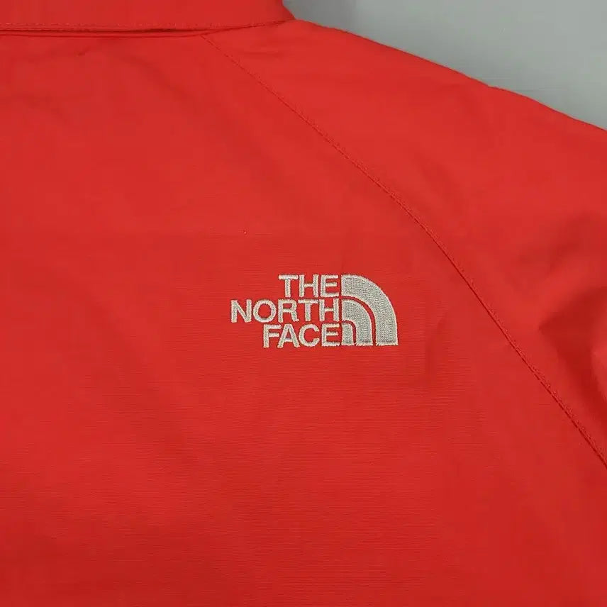 [BUNJANG] The North Face Gloria Reglan Hyvent Nylon Windbreaker Jacket / 노스페이스 레드 그레이 로고 레글런 하이벤트 글로리아 나일론 바람막이 S
