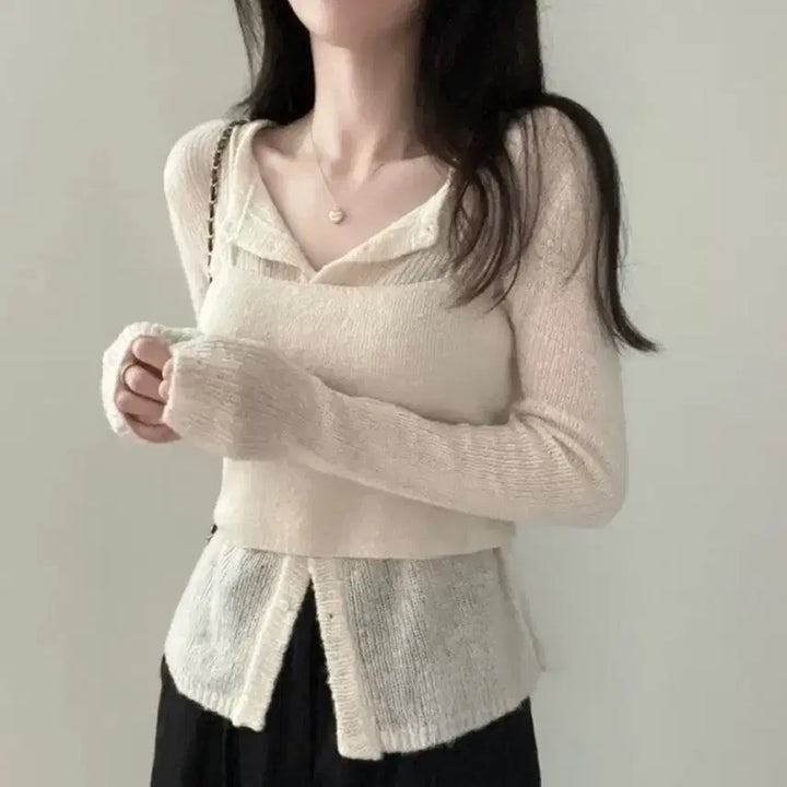 [SOLD OUT] [새상품] 나시 가디건 세트