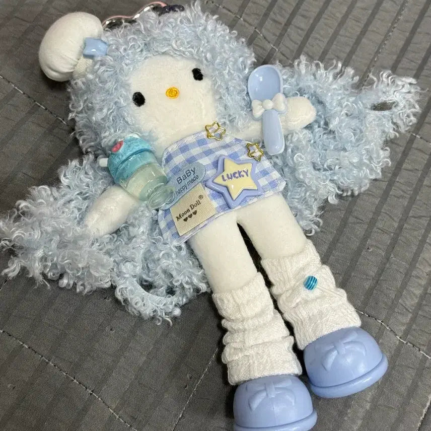 [BUNJANG] Chef Poggle Long Legs Kitty Keychain / 요리사 뽀글이 롱다리 키티
