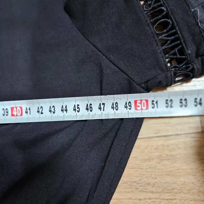 [BUNJANG] Black Long Sleeve Dress Size 66 / 블랙 반팔 롱 원피스 66