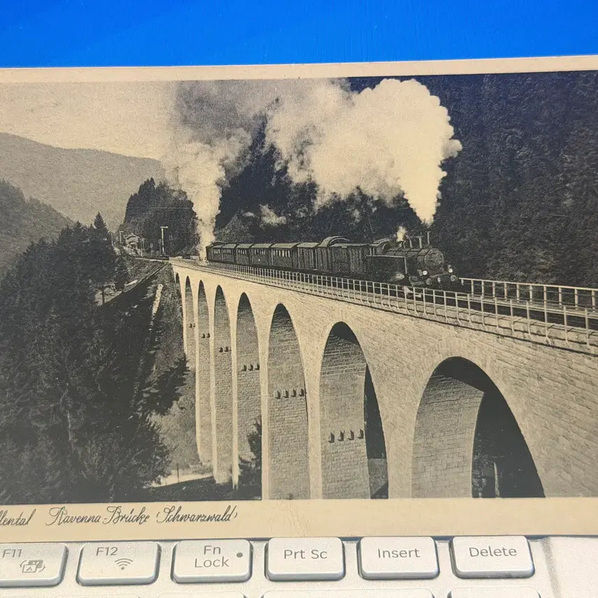 [BUNJANG] 1937 German Schwarzwaldbahn Steam Locomotive Original Postcard / 1937년 - 독일 슈바르츠발트 증기기관차 오리지널 엽서 2차대전 직전