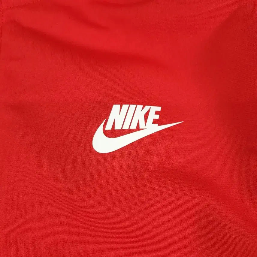 [BUNJANG] Nike Futura Logo Track Top / 나이키 레드 블랙 화이트 배색 퓨추라로고 라이닝 스탠다드핏 기모 트랙탑