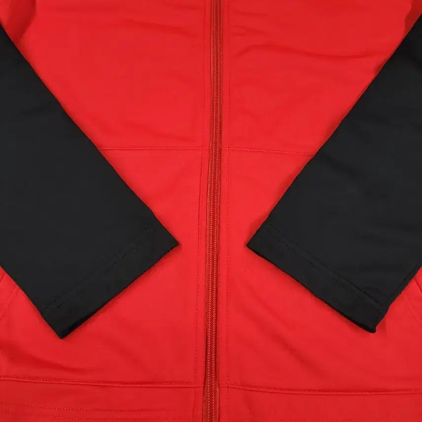 [BUNJANG] Nike Futura Logo Track Top / 나이키 레드 블랙 화이트 배색 퓨추라로고 라이닝 스탠다드핏 기모 트랙탑