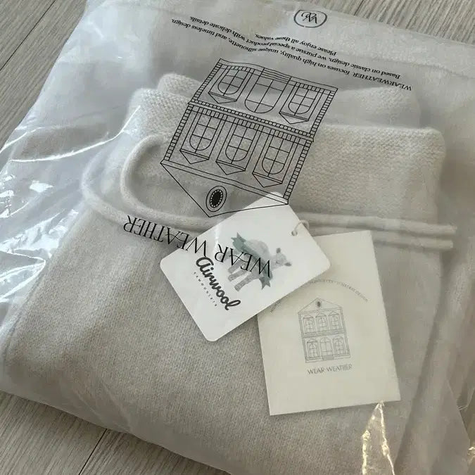 [BUNJANG] Wear Weather Roe Knit Pants - Pale Gray - Size 1 / 웨어웨더 로에 니트팬츠 페일그레이 1사이즈