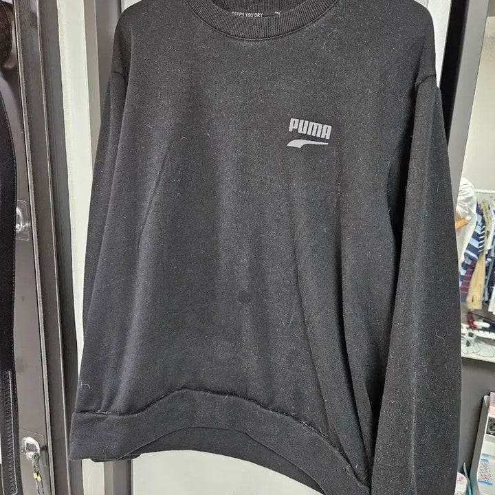 [BUNJANG] Puma Black Crewneck Sweatshirt / 푸마 블랙 맨투맨 티셔츠