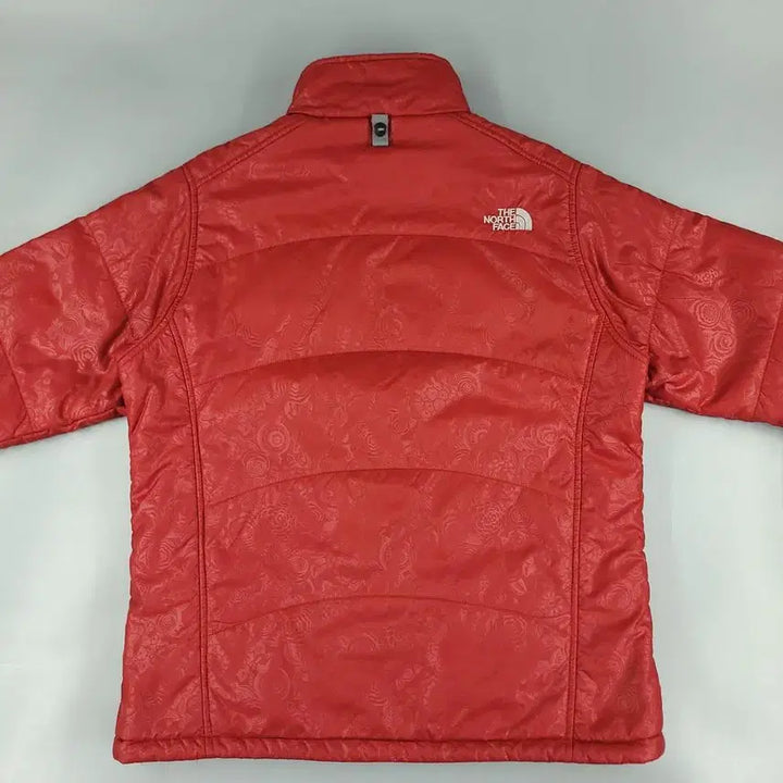 [BUNJANG] The North Face Floral Pattern Lightweight Padded Jacket / 노스페이스 레드 그레이 로고 플로랄패턴 내피 폴리필 경량 패딩 점퍼 WO