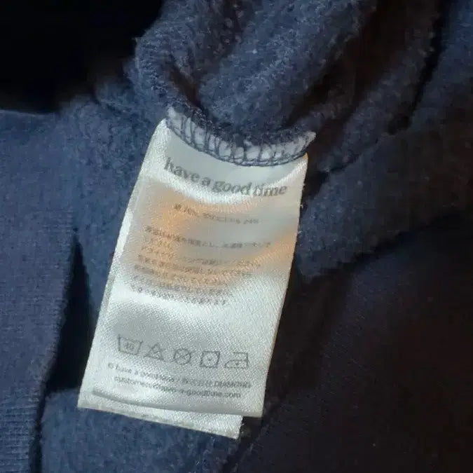 [BUNJANG] Have A Good Time Navy Hoodie / 해브어굿타임 네이비 후드티