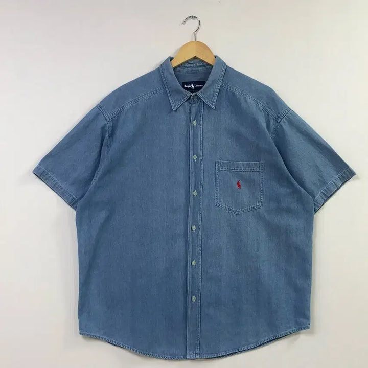 [SOLD OUT] XL 폴로 데님 셔츠