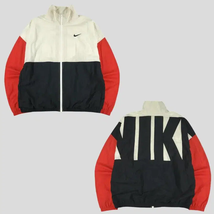 [SOLD OUT] 나이키 아이보리 블랙 레드 배색 스우시 로고 이너메쉬 올드스쿨 가오리핏