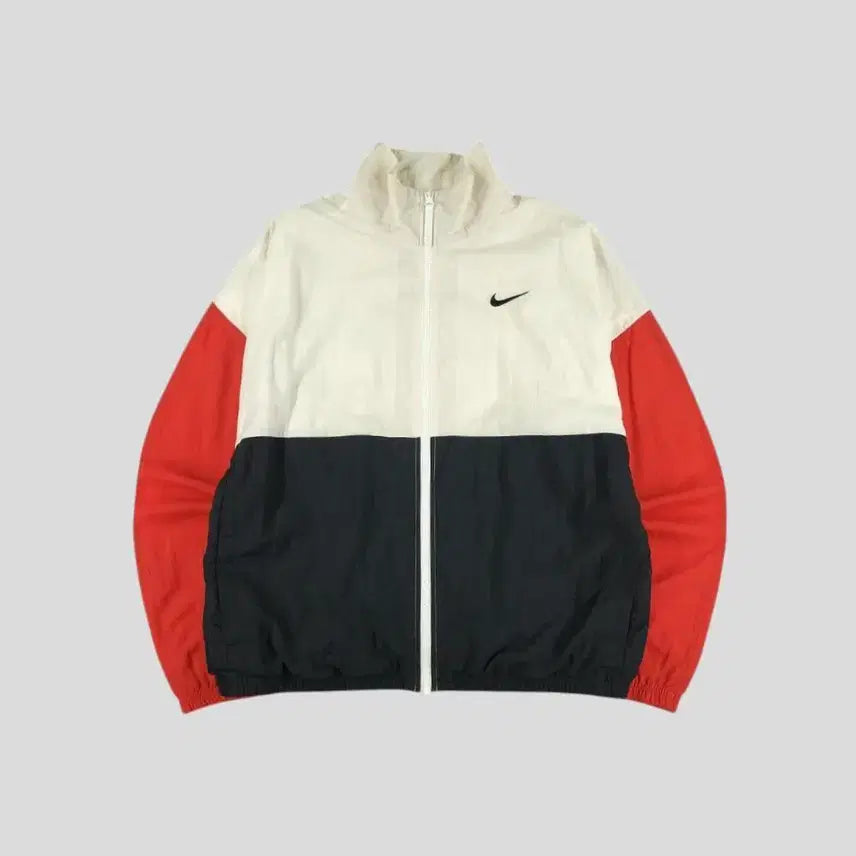 [SOLD OUT] 나이키 아이보리 블랙 레드 배색 스우시 로고 이너메쉬 올드스쿨 가오리핏