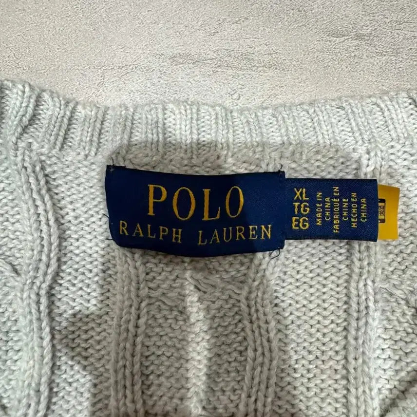 [BUNJANG] Polo Ralph Lauren Cable Knit Sweater / 폴로 랄프로렌 꽈베기 니트팝니다