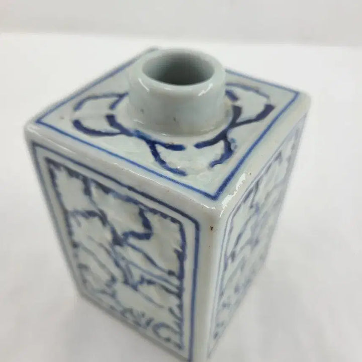 [BUNJANG] Blue and White Porcelain Square Tea Caddy / 청화백자 사각 차통