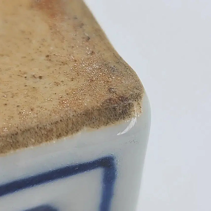 [BUNJANG] Blue and White Porcelain Square Tea Caddy / 청화백자 사각 차통