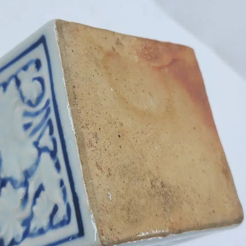 [BUNJANG] Blue and White Porcelain Square Tea Caddy / 청화백자 사각 차통