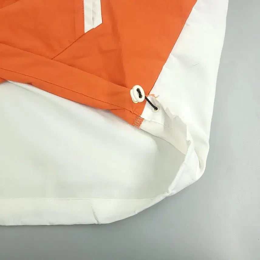 [BUNJANG] Umbro Raglan Reflective Tape Jacket / 엄브로 화이트 오렌지 블랙 배색 로고 리플렉티브 레글런 캥거루포켓 테이프