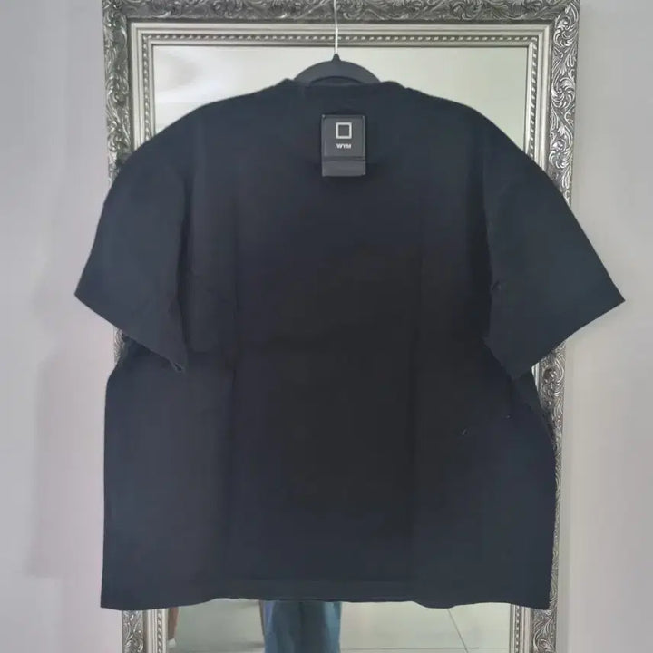 [SOLD OUT] 우영미 백 로고 레더 패치 오버핏 티셔츠 100  105