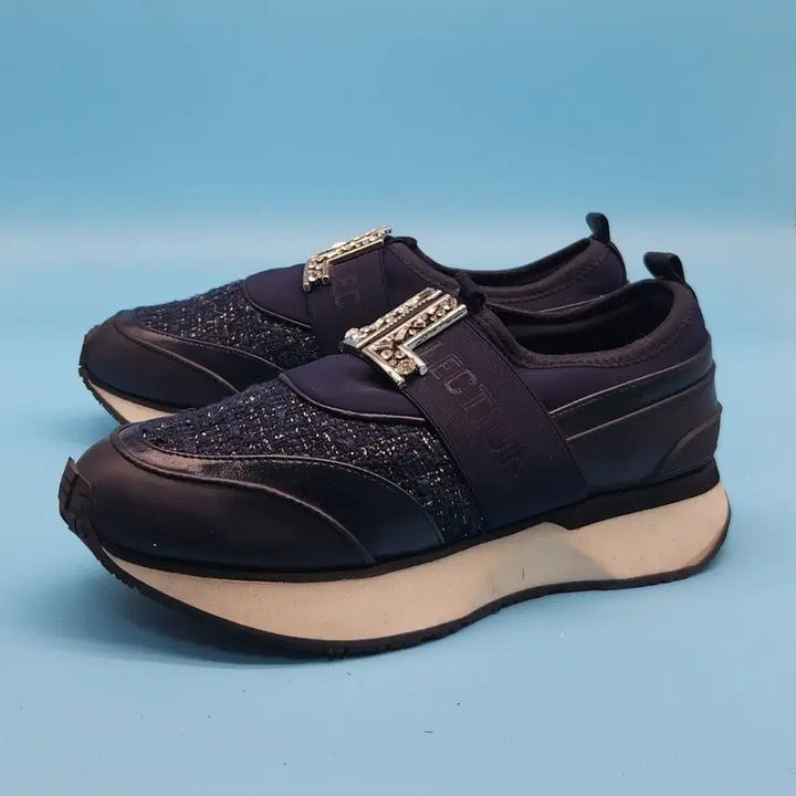 [BUNJANG] Lanvin Navy Slip-on 250 Shoes / oo 랑방 네이비 슬립온 250 굽6