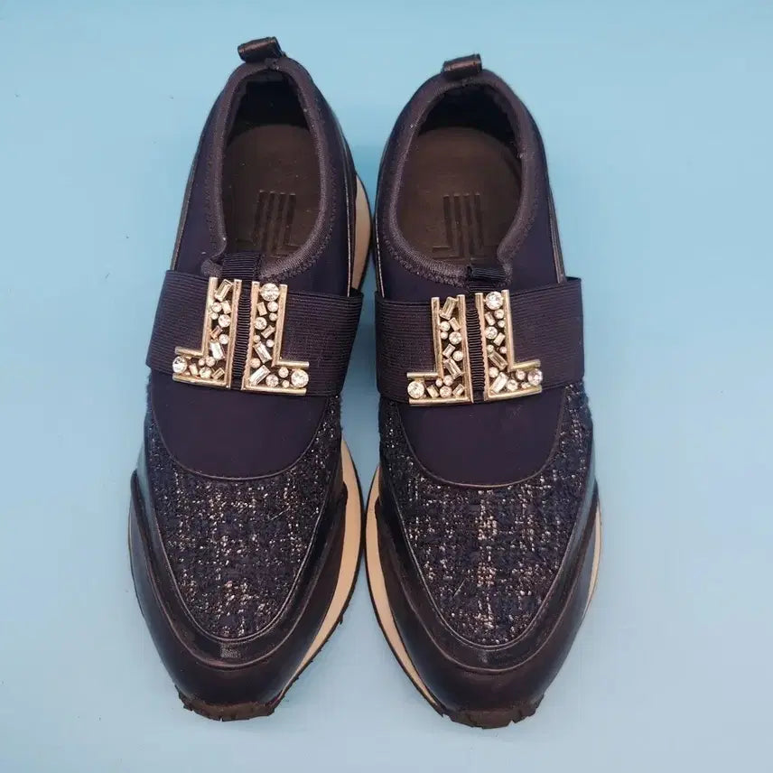 [BUNJANG] Lanvin Navy Slip-on 250 Shoes / oo 랑방 네이비 슬립온 250 굽6