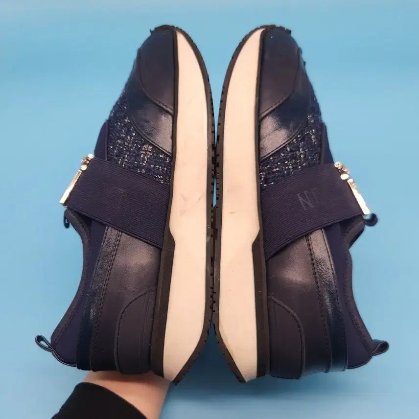 [BUNJANG] Lanvin Navy Slip-on 250 Shoes / oo 랑방 네이비 슬립온 250 굽6