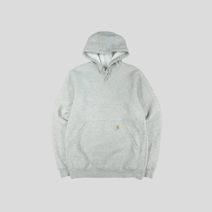 [BUNJANG] Carhartt K121 Gray Logo Cotton Blend Hoodie / 칼하트 K121 그레이 로고 오리지널핏 기모 코튼블렌드 후드 티셔츠 MA