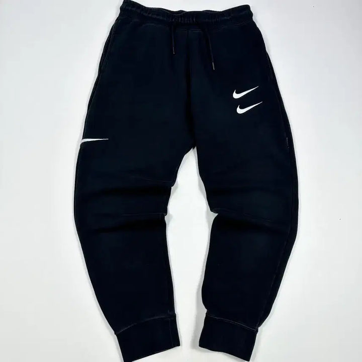 [BUNJANG] Nike Double Swoosh Sweat Jogger Pants Black (M) / (M) 나이키 더블스우시 스웻 조거팬츠 블랙