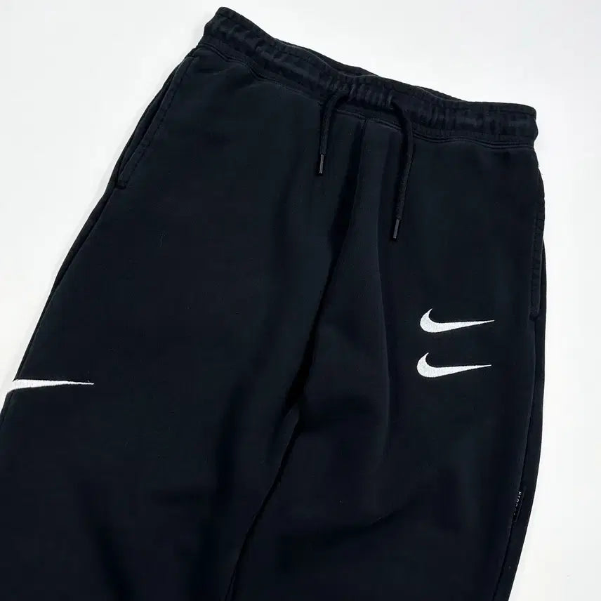 [BUNJANG] Nike Double Swoosh Sweat Jogger Pants Black (M) / (M) 나이키 더블스우시 스웻 조거팬츠 블랙