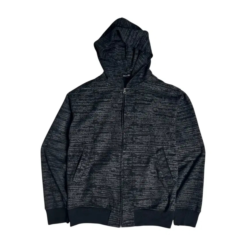 [BUNJANG] Dope:H Punk Lettering Pattern Hooded Zip-up / [JPN] Dope:H 펑크 레터링 패턴 후드집업