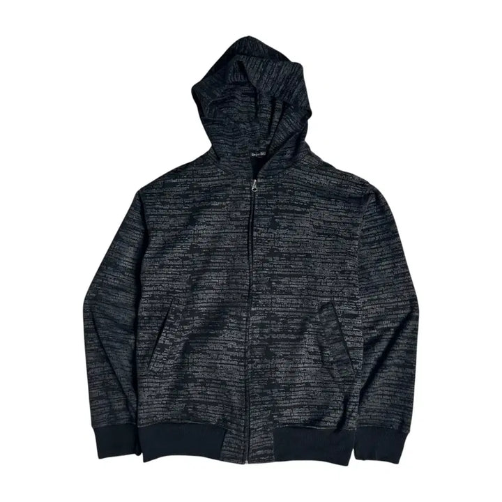 [BUNJANG] Dope:H Punk Lettering Pattern Hooded Zip-up / [JPN] Dope:H 펑크 레터링 패턴 후드집업