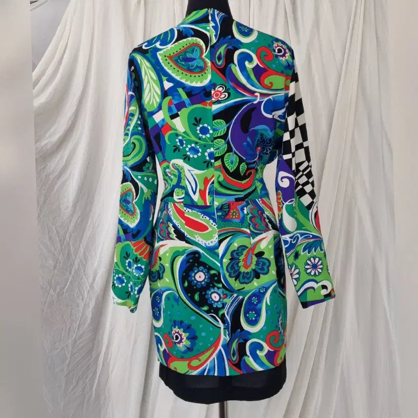 [BUNJANG] Vollbringen Vintage Retro Pattern Dress (S) / 일본빈티지 명품스타일 레트로 패턴 원피스 (S)