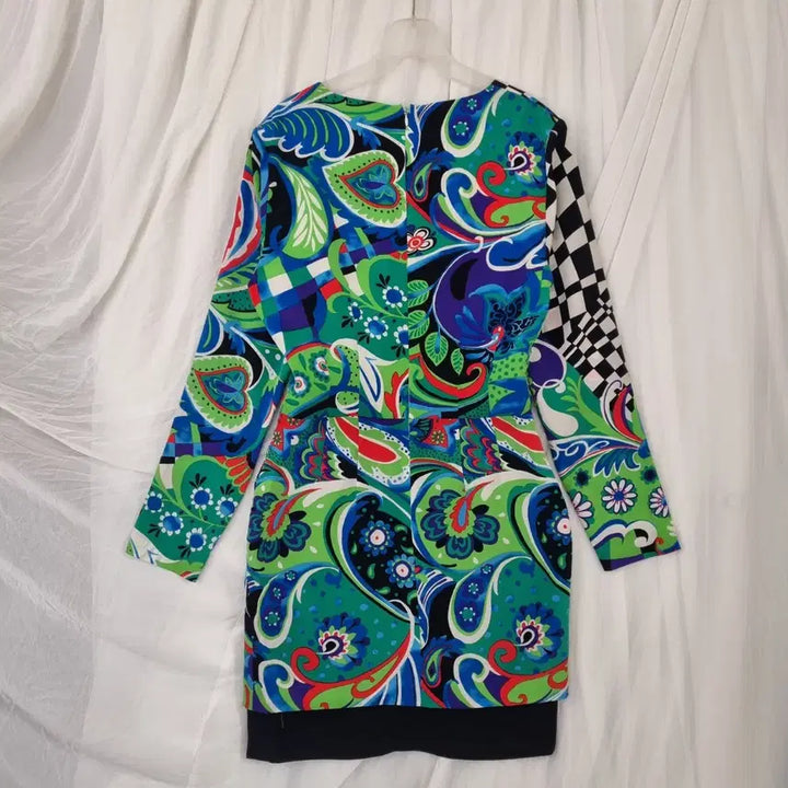 [BUNJANG] Vollbringen Vintage Retro Pattern Dress (S) / 일본빈티지 명품스타일 레트로 패턴 원피스 (S)