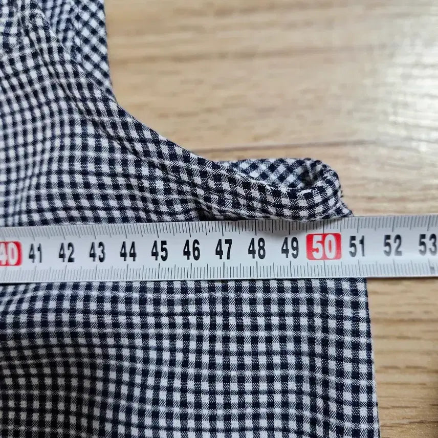 [SOLD OUT] 깅엄체크 후드 롱 원피스 조끼형 66