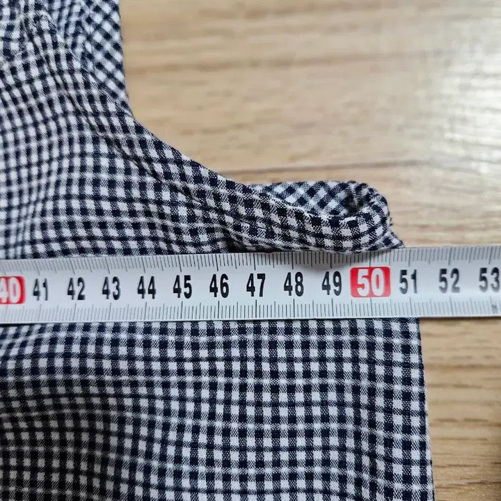 [SOLD OUT] 깅엄체크 후드 롱 원피스 조끼형 66