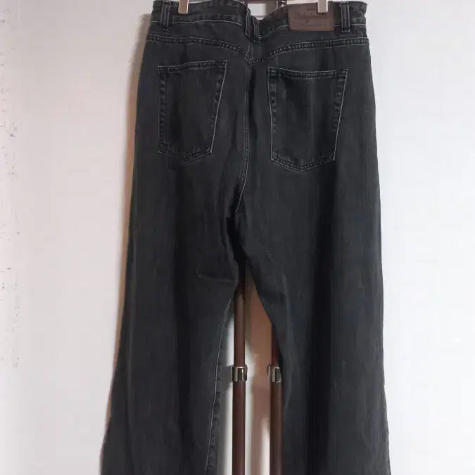 [BUNJANG] Unisex Dark Gray Wide Jeans / 남녀공용 다크그레이진 와이드 바지 34ㅡ35인치