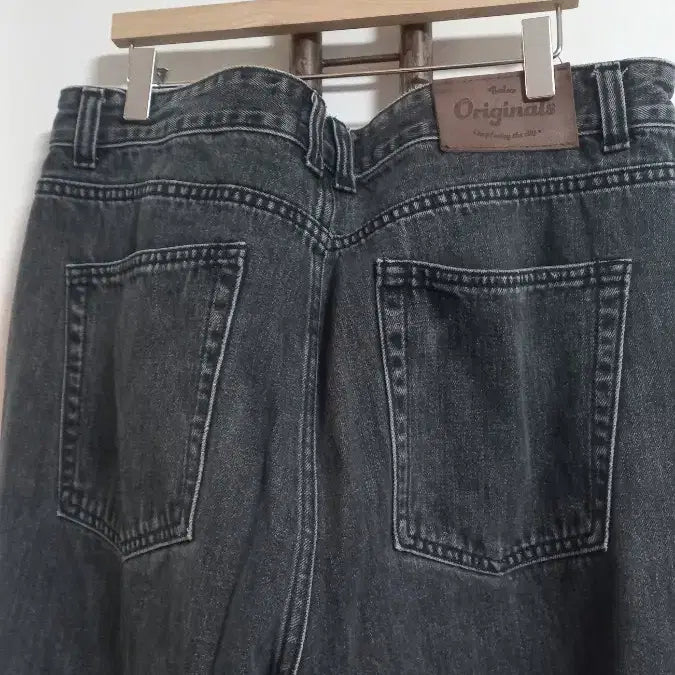 [BUNJANG] Unisex Dark Gray Wide Jeans / 남녀공용 다크그레이진 와이드 바지 34ㅡ35인치