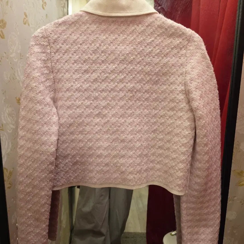 [BUNJANG] CLAUDIE PIERLOT Pink Tweed Jacket (Size 55) / 7/23 끌로디피에르(CLAUDIE PIERLOT)핑크 트위드 자켓 55