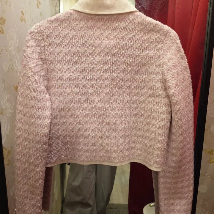 [BUNJANG] CLAUDIE PIERLOT Pink Tweed Jacket (Size 55) / 7/23 끌로디피에르(CLAUDIE PIERLOT)핑크 트위드 자켓 55