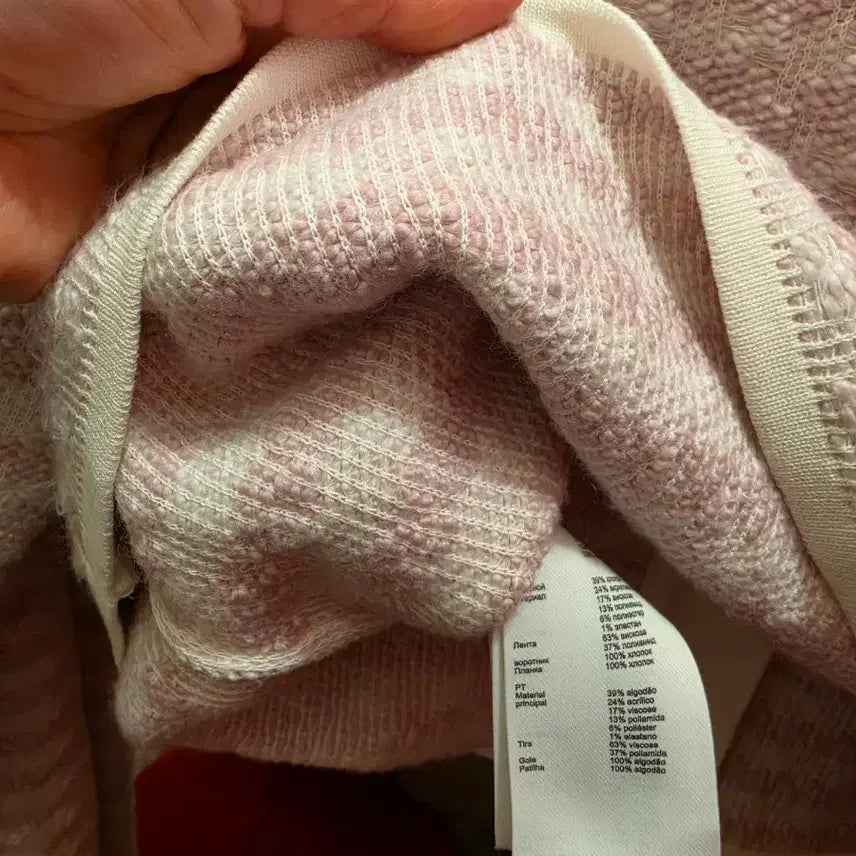 [BUNJANG] CLAUDIE PIERLOT Pink Tweed Jacket (Size 55) / 7/23 끌로디피에르(CLAUDIE PIERLOT)핑크 트위드 자켓 55