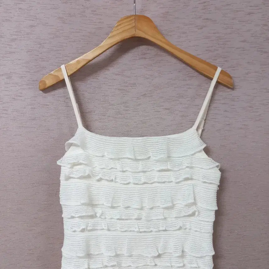 [BUNJANG] Ivory Frill Knit Dress - Women&
