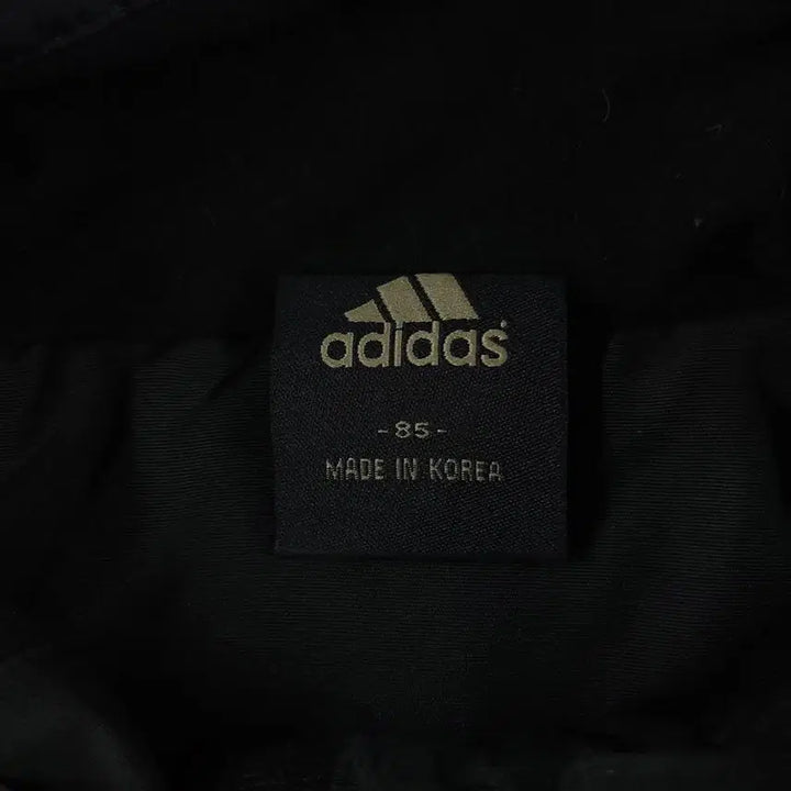 [BUNJANG] Adidas 00s Black White Logo Raglan Fleece Lined Hooded Windbreaker / 아디다스 00s 블랙 화이트 로고 레글런 칼라마 기모 후드 바람막이 WO