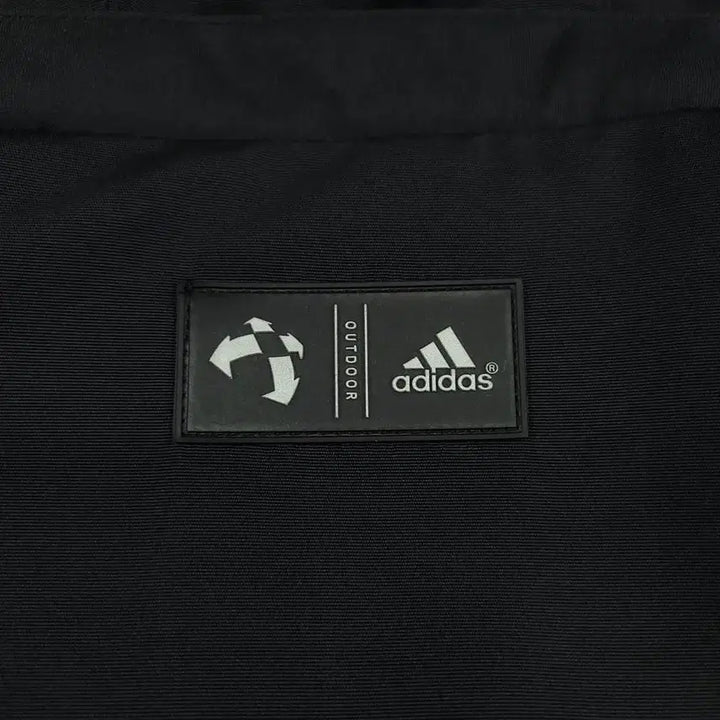 [BUNJANG] Adidas 00s Black White Logo Raglan Fleece Lined Hooded Windbreaker / 아디다스 00s 블랙 화이트 로고 레글런 칼라마 기모 후드 바람막이 WO