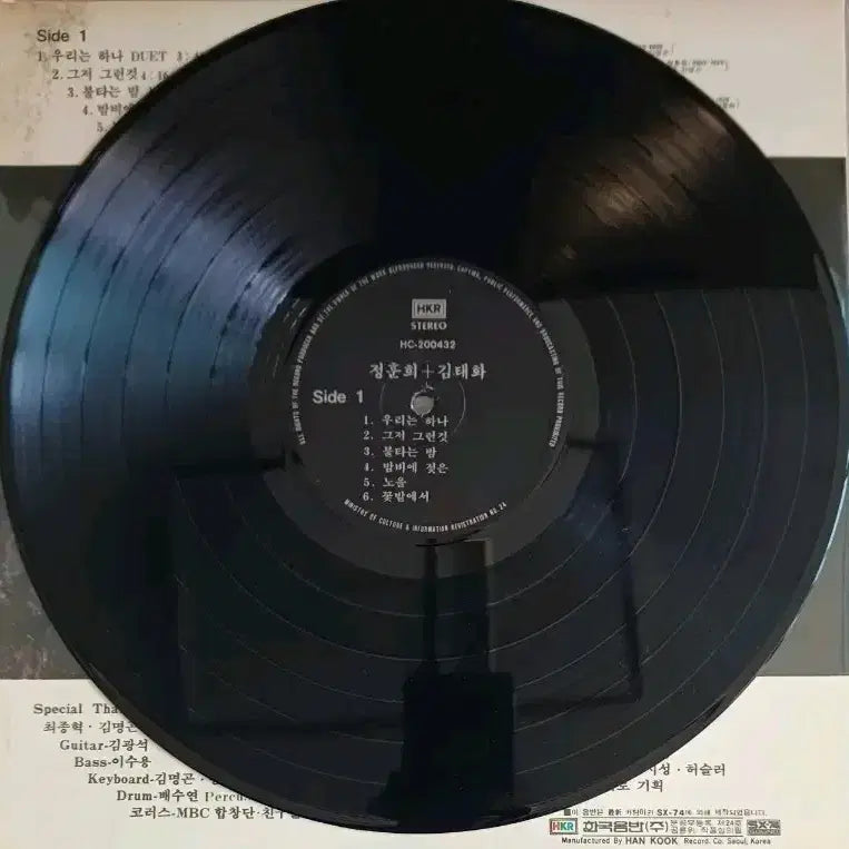 [BUNJANG] Jeong Hoon Hee &amp; Kim Tae Hwa 1989 Vinyl Record / 정훈희 김태화LP 89년 하나 음반 NM+