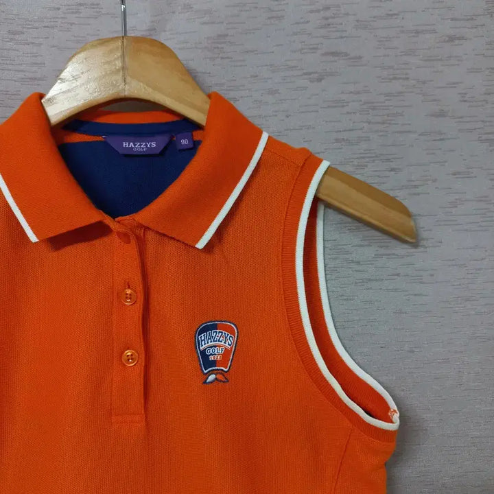[BUNJANG] Hazzys Golf Orange Sleeveless T-shirt Women / B4-21/해지스골프 오렌지색 민소매 티셔츠 여성