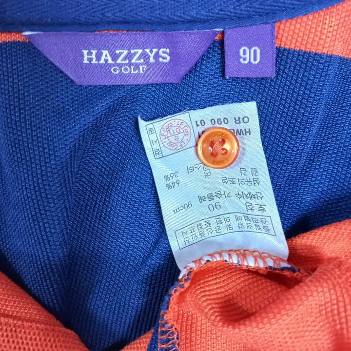 [BUNJANG] Hazzys Golf Orange Sleeveless T-shirt Women / B4-21/해지스골프 오렌지색 민소매 티셔츠 여성