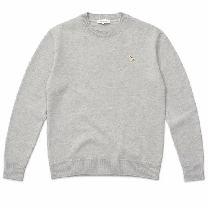 [BUNJANG] Maison Kitsune Fox Head Patch Knit Sweater / 메종키츠네 니트팝니다