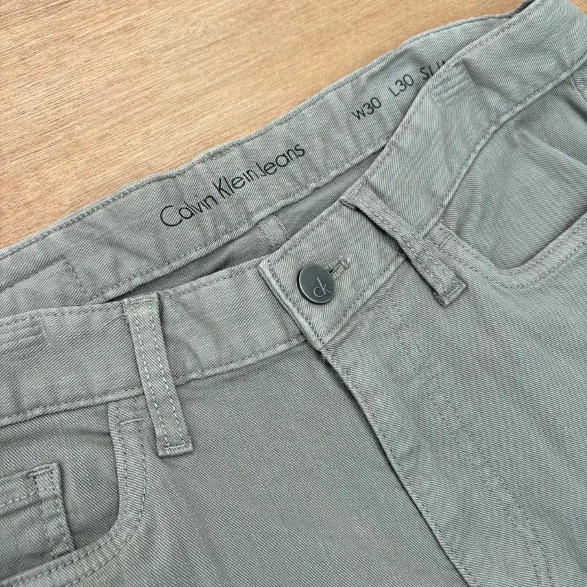 [BUNJANG] Calvin Klein Ash Grey Slim Fit Pants / Calvin Klein Ash Grey Slim Fit Pants