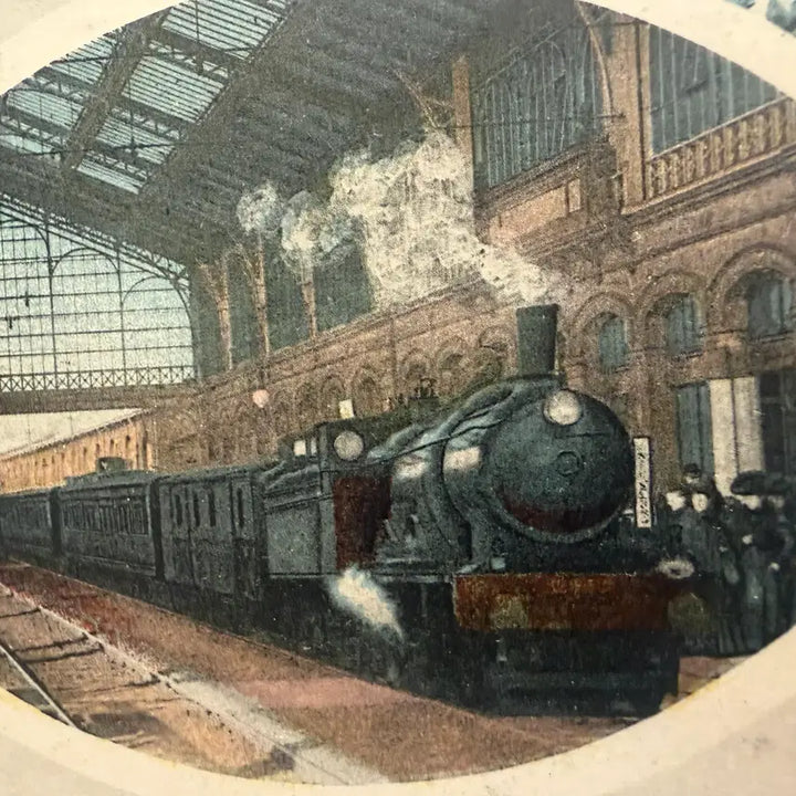 [BUNJANG] 1910 France Paris Austerlitz Station Train Handwritten Postcard / 1910년 - 프랑스 파리 오스테리츠 역 기차 벨 에포크 친필 서신 엽서